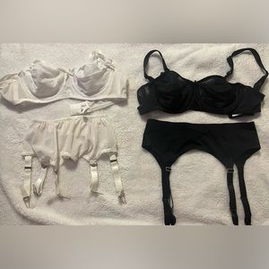 Bullet Bras w/ Matching Garters